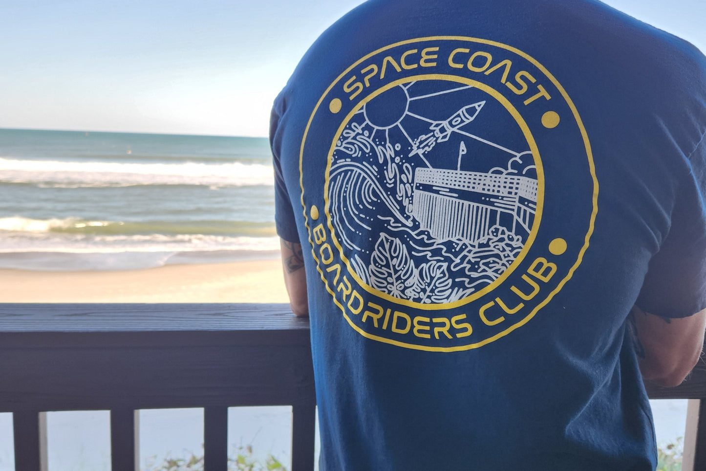 Space Coast Boardriders Club Tee - Gold Edition