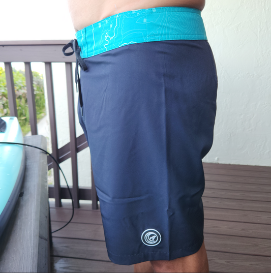 Boardshorts - Black & Aqua
