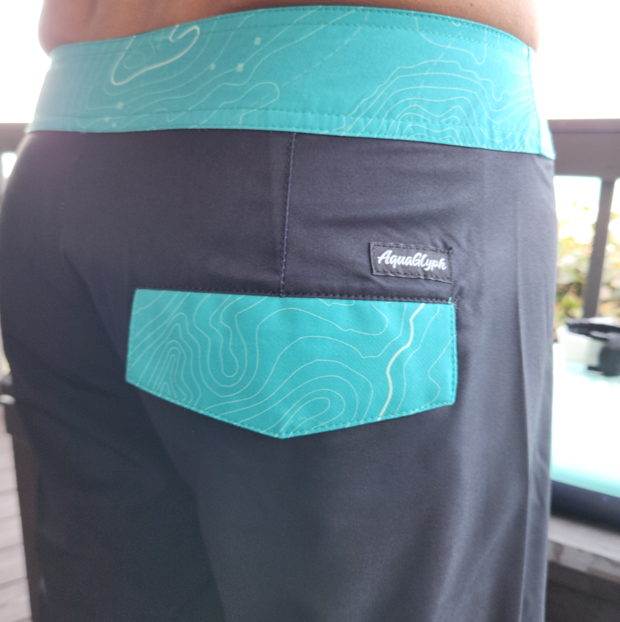 Boardshorts - Black & Aqua