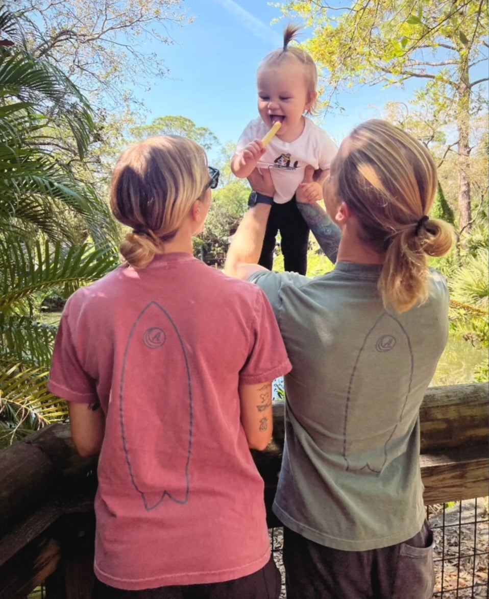 Go Fish Surfboard Pocket Tee - Three Color Options