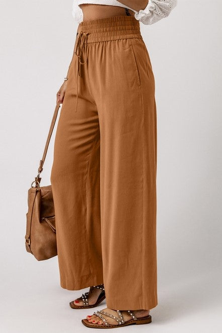 Wide-Leg Cabana Pants