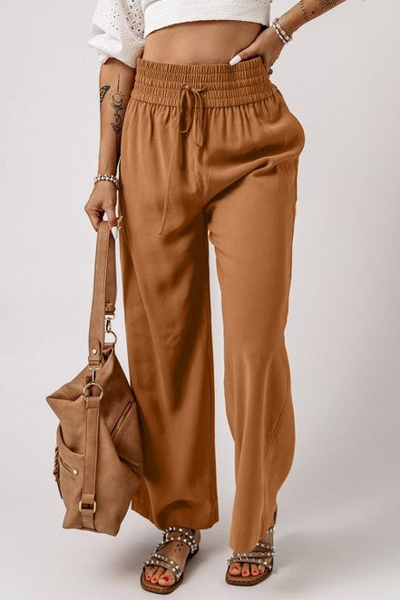 Wide-Leg Cabana Pants