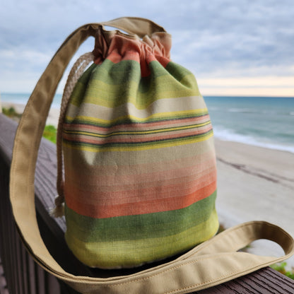 Sunset Coral & Lime Jam Bag