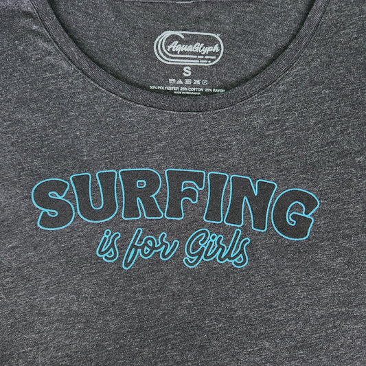 Surfing is for Girls Scoop Neck Top