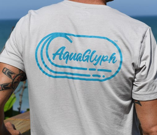 AquaGlyph logo tee