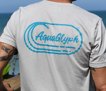 AquaGlyph logo tee