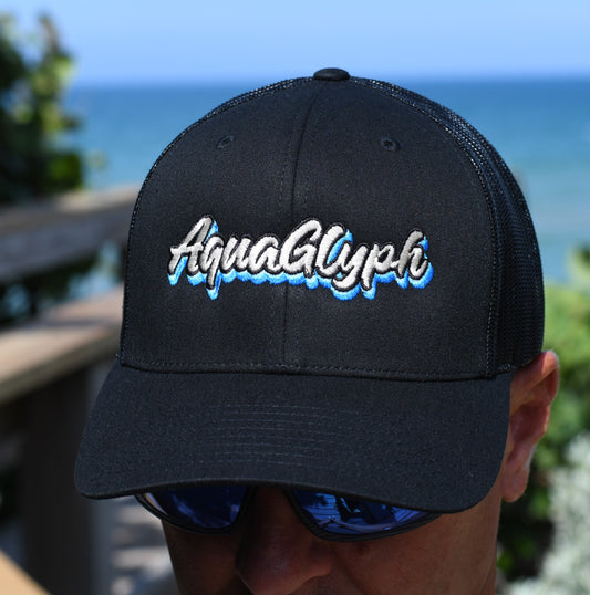 Wavy AquaGlyph Trucker Hat