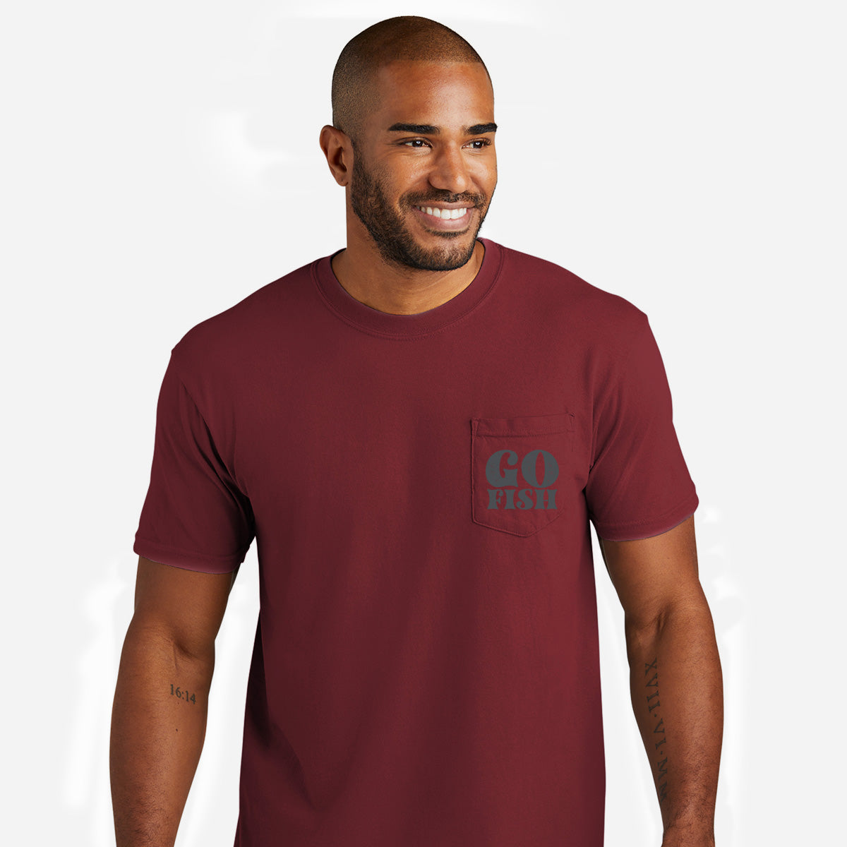 Go Fish Surfboard Pocket Tee