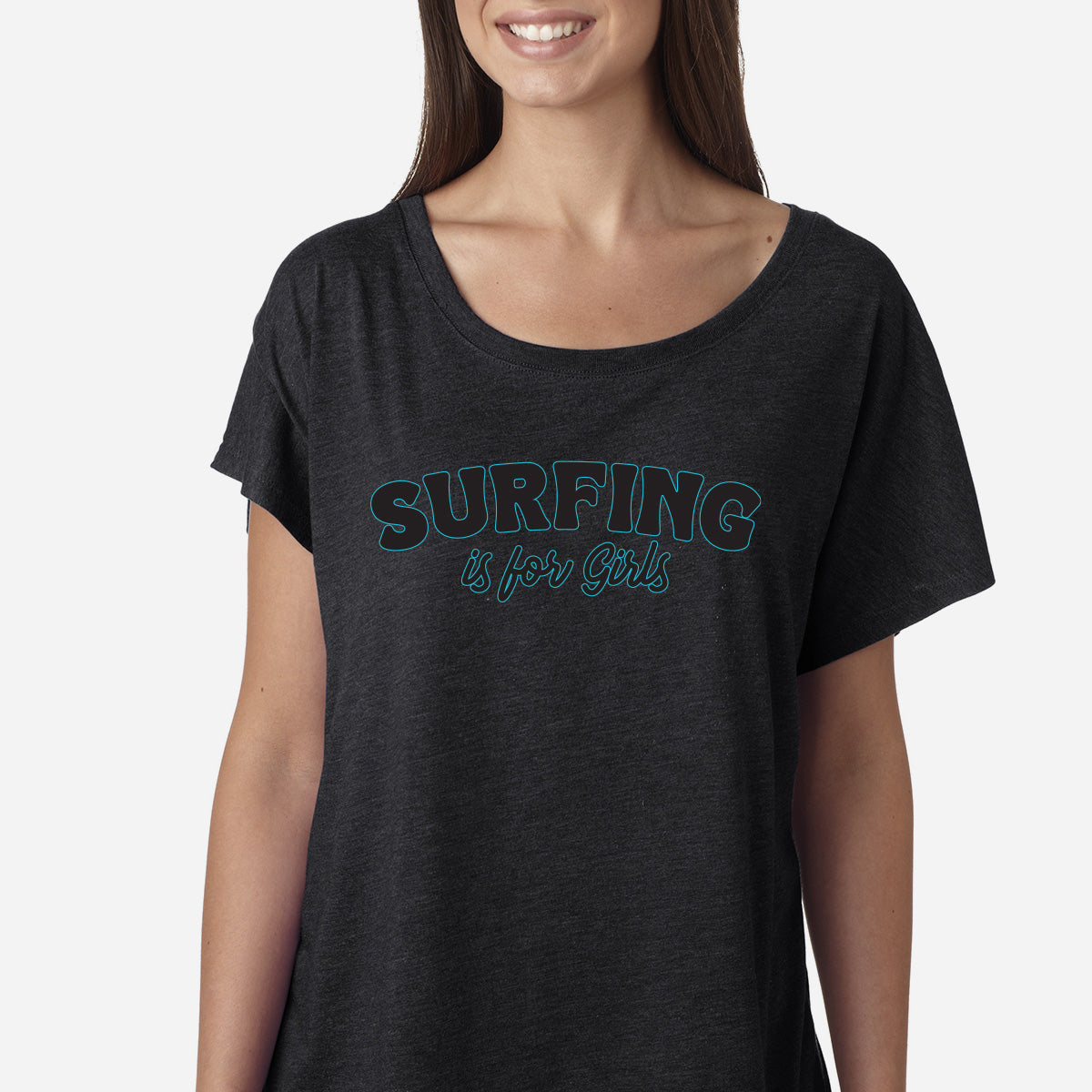 Surfing is for Girls Scoop Neck Top