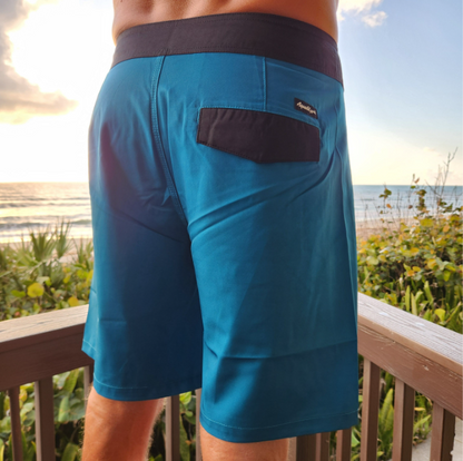 Boardshorts - Peacock & Black
