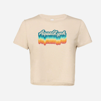 Retro Swirl AquaGlyph Crop Top