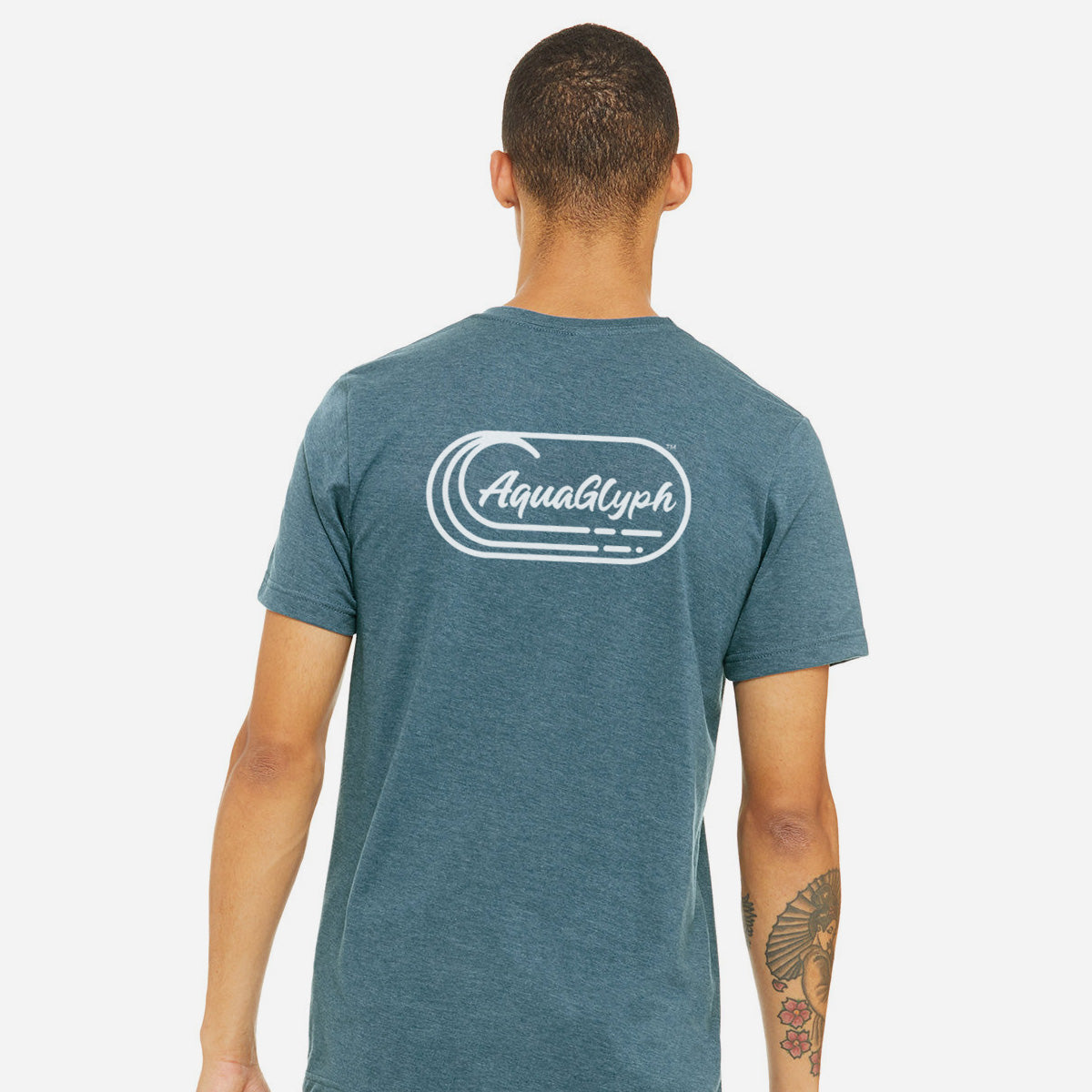 AquaGlyph logo tee