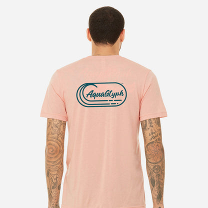 AquaGlyph logo tee