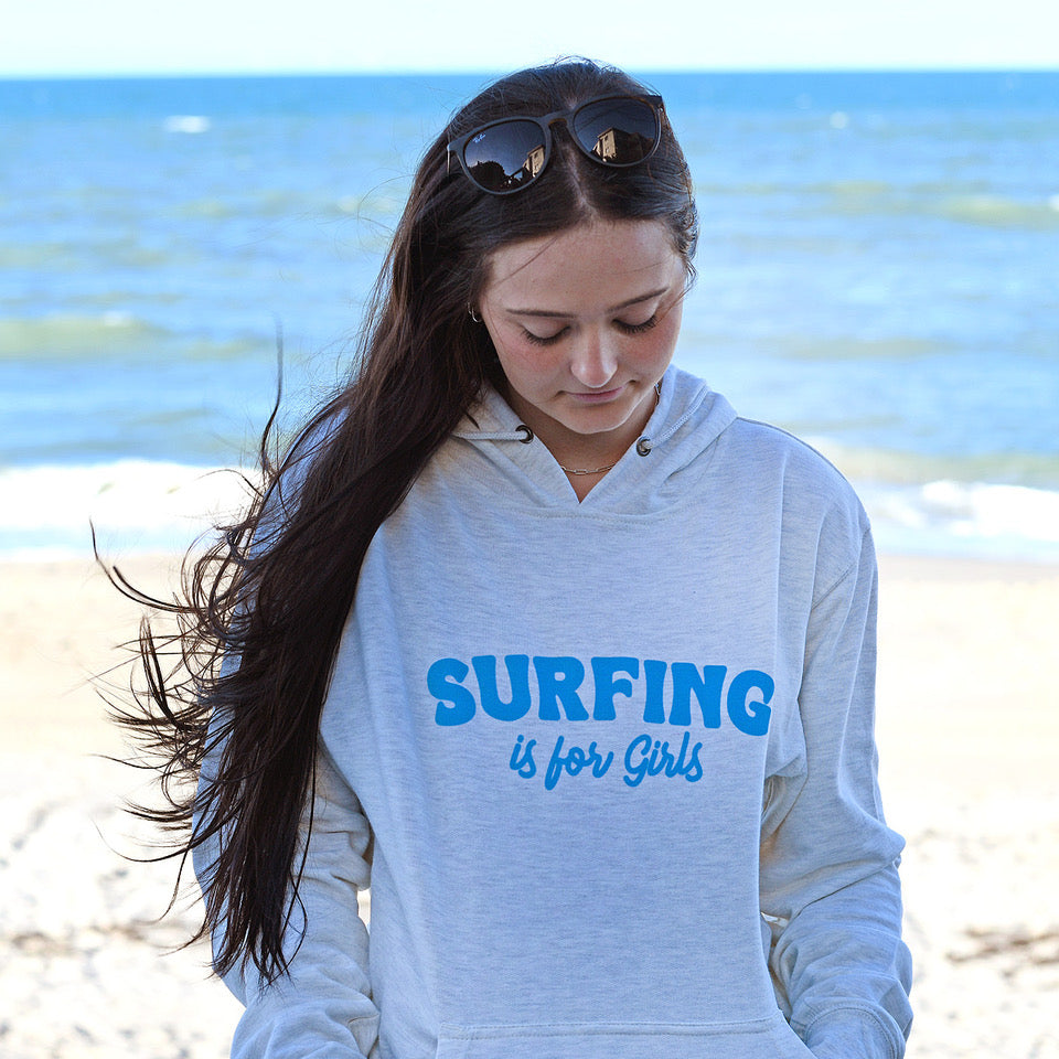 Surfing is for Girls Hoodie